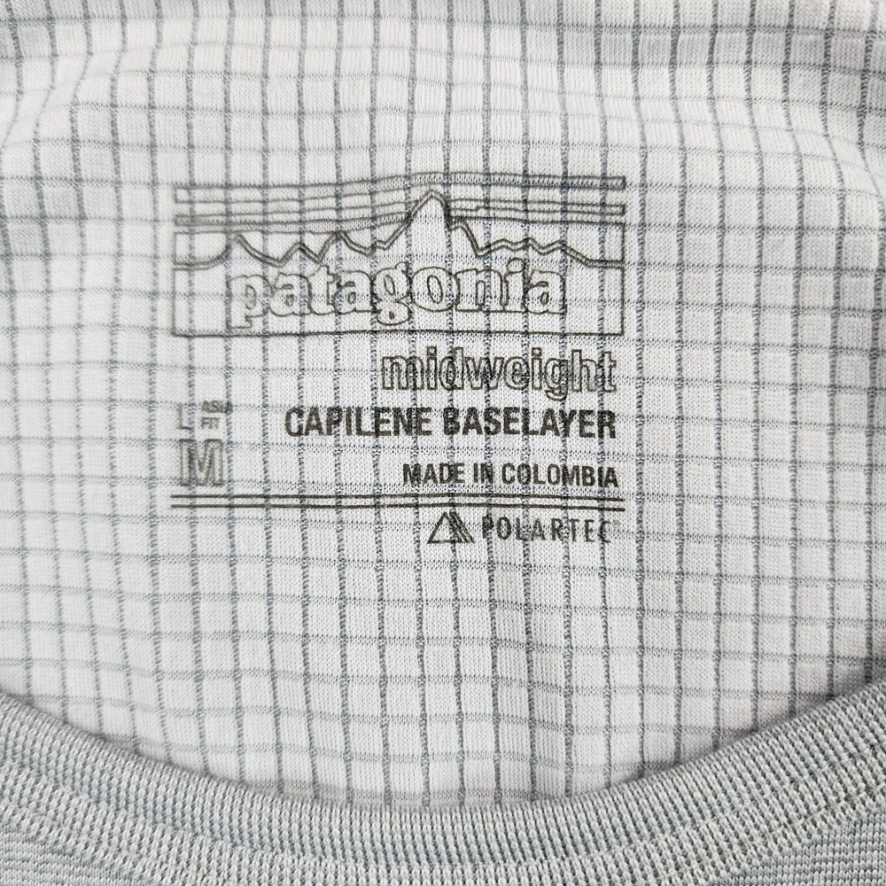 Patagonia Capilene Midweight Crew Women's M Gray Baselayer Shirt 44436 Polartec - Picture 3 of 7
